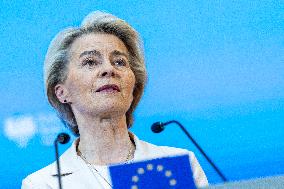 Alexander De Croo - Ursula Von Der Leyen - Donald Tusk Meeting In Poland