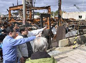 PM Kishida visits quake-hit Wajima city