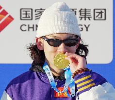 (SP)CHINA-INNER MONGOLIA-HULUN BUIR-14TH NATIONAL WINTER GAMES-MEN'S SNOWBOARD SLOPESTYLE