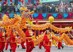 Chinese Celebrate Lantern Festival in Qingdao