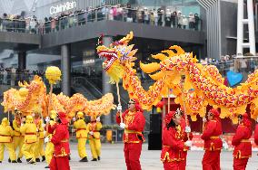 Chinese Celebrate Lantern Festival in Qingdao