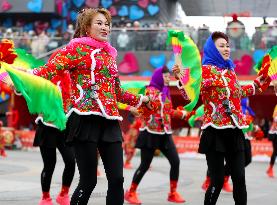 Chinese Celebrate Lantern Festival in Qingdao