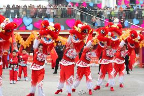 Chinese Celebrate Lantern Festival in Qingdao