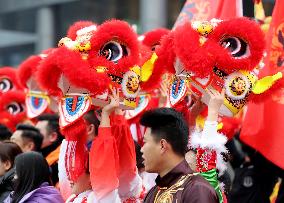 Chinese Celebrate Lantern Festival in Qingdao