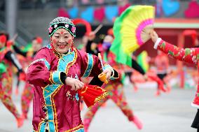 Chinese Celebrate Lantern Festival in Qingdao