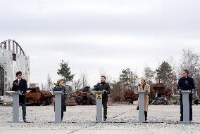 Ceremony marks the second anniversary of the start of the war in Ukraine