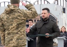 Ceremony marks the second anniversary of the start of the war in Ukraine