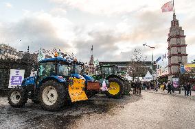Farmers' Demonstration In Front Of The Agricultural Show - Paris