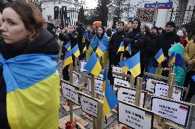 Demonstration In Poland On The Anniversary Of Russian Invasion In Ukraine