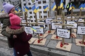 Demonstration In Poland On The Anniversary Of Russian Invasion In Ukraine