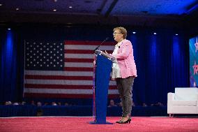 Kimberly Fletcher, President Of Moms For America Speaks At CPAC 2024