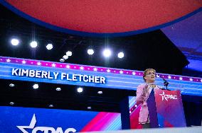 Kimberly Fletcher, President Of Moms For America Speaks At CPAC 2024