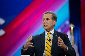 Rick Santorum And Elaine Beck Speak At CPAC 2024