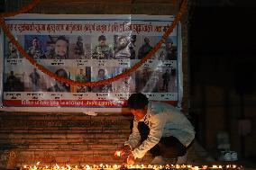 CANDLE LIGHT VIGIL FOR NEPALI KILLED IN RUSSIA- UKRAINE WAR