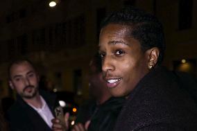 ASAP Rocky Celebrity Sightings In Milan