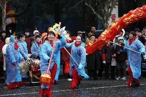 Chinese Celebrate Lantern Festival in Zixing