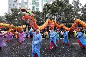 Chinese Celebrate Lantern Festival in Zixing