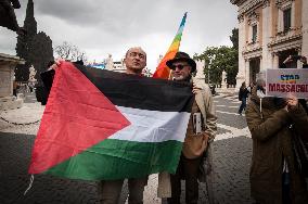 National Day Of Mobilisation In Italian Cities For The Ceasefire In Palestine And Ukraine