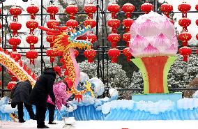 Snow Lantern Tour in Zaozhuang