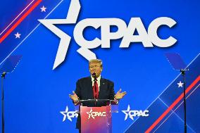 Former President Of The United States Donald J. Trump At CPAC