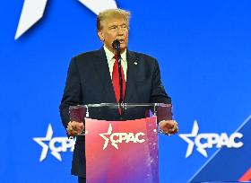 Former President Of The United States Donald J. Trump At CPAC