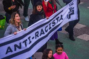 Protest Anti Racism In Lisbon, Portugal