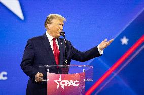 Donald Trump speaks at CPAC