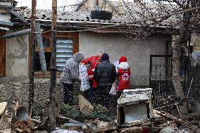 Aftermath of Russian overnight drone attack on Odesa