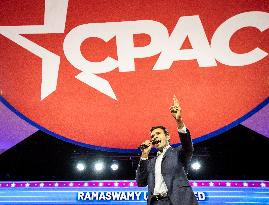 Vivek Ramaswamy speaks at CPAC