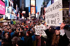 NY: People Observe The Second Anniversary Of The War In Ukraine