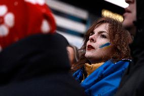 NY: People Observe The Second Anniversary Of The War In Ukraine