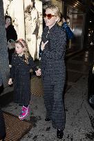 Cate Blanchett And Child Out - Milan