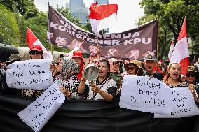 Rally Against The Preliminary Results Of The Indonesia Presidential Election