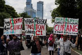 Rally Against The Preliminary Results Of The Indonesia Presidential Election