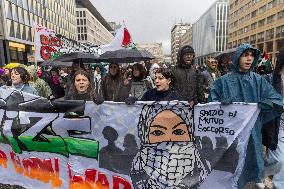Pro-Palestine Demonstration In Milan