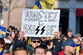 Rally For Ukraine - Strasbourg