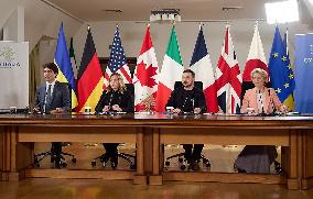 G7 leaders hold virtual summit on anniversary of Russia invasion of Ukraine