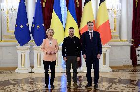 Meeting of Zelenskyy with EC President and PMs of Belgium, Canada and Italy