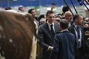 Jordan Bardella Visits The 60th International Agriculture Fair In Paris