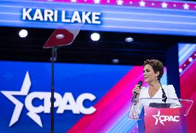 Republican Candidate For Senate Kari Lake Speaks At CPAC
