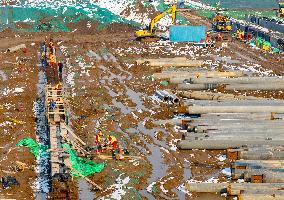 An Automated Wharf Construction in Huai'an