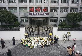 Citizens Are Mourning Zong Qinghou in Hangzhou, China