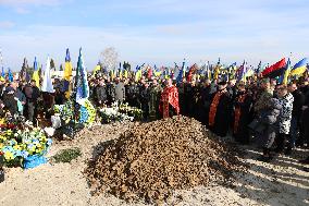 Farewell ceremony for soldier Roman Kornuta in Ivano-Frankivsk