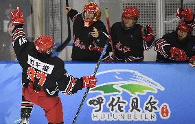 (SP)CHINA-INNER MONGOLIA-HULUN BUIR-14TH NATIONAL WINTER GAMES-JUNIOR MEN'S ICE HOCKEY (CN)