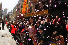 Annual Chinese New Year Parade Held In Manhattan's Chinatown