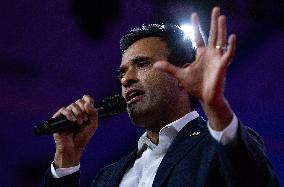 Former Presidential Candidate Vivek Ramaswamy Speaks At CPAC