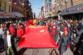 Annual Chinese New Year Parade Held In Manhattan's Chinatown