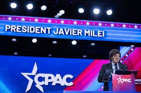 Argentine President Javier Milei Speaks At CPAC