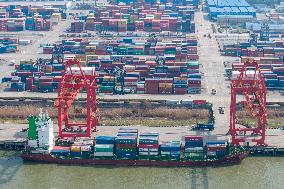 Longtan Container Terminal in Nanjing