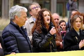 Rally for Ukraine on the Solidarnosc square - Brussels